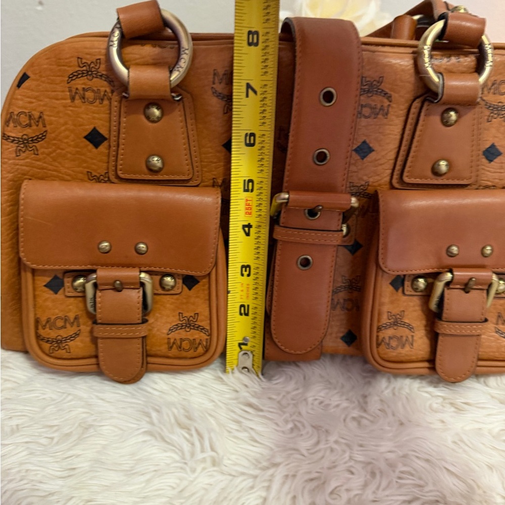 MCM Brown Leather Shoulder Bag - Picture 13 of 14